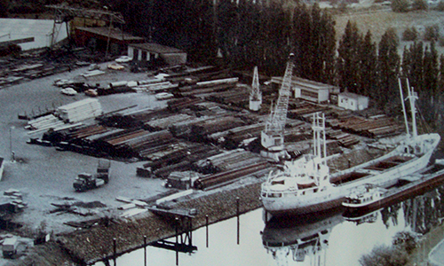 Betriebsgelände 1963 in Hamburg Wilhelmsburg